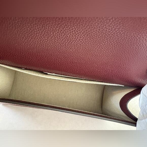 Jimmy Choo Cheri Burgundy Clutch with Crystal Buckle - Picture 6 of 7